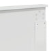 Tăblie cap cu headboard Alb lucios 150 cm Lemn compozit - WALTI WALTI