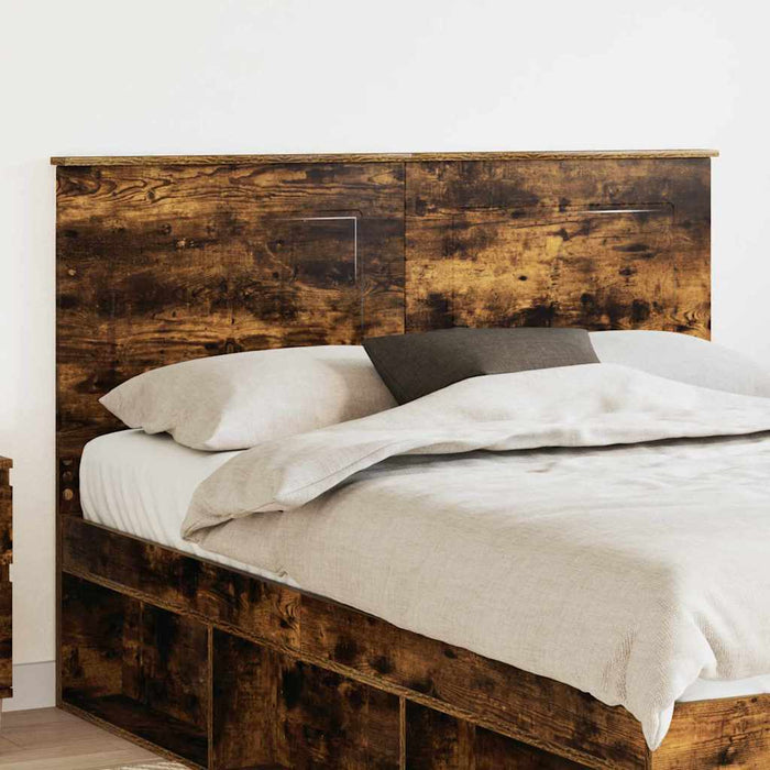 Tăblie cap cu headboard Stejar fumuriu 150 cm Lemn compozit - WALTI WALTI