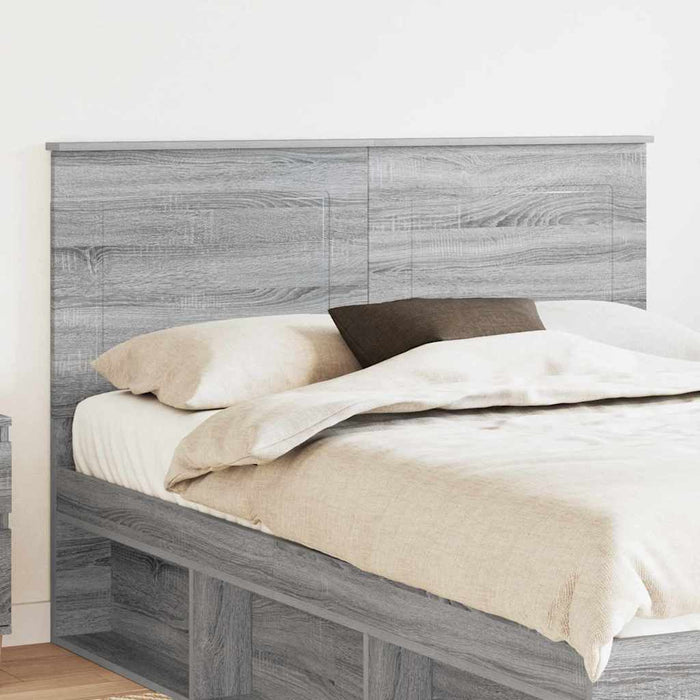 Tăblie cap cu headboard Gri Sonoma 150 cm Lemn compozit - WALTI WALTI