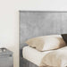 Tăblie cap cu headboard Gri din beton 140 cm Lemn compozit - WALTI WALTI