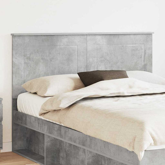 Tăblie cap cu headboard Gri din beton 140 cm Lemn compozit - WALTI WALTI