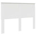 Tăblie cap cu headboard Alb lucios 140 cm Lemn compozit - WALTI WALTI