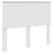 Tăblie cap cu headboard Alb 135 cm Lemn compozit - WALTI WALTI