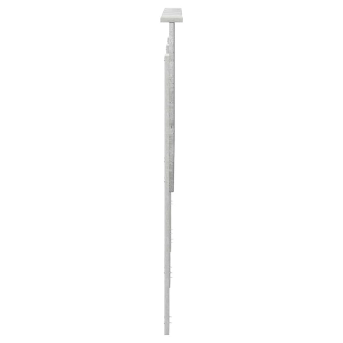 Tăblie cap cu headboard Gri din beton 135 cm Lemn compozit - WALTI WALTI
