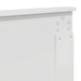 Tăblie cap cu headboard Alb lucios 135 cm Lemn compozit - WALTI WALTI