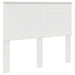 Tăblie cap cu headboard Alb lucios 135 cm Lemn compozit - WALTI WALTI