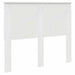 Tăblie cap cu headboard Alb lucios 135 cm Lemn compozit - WALTI WALTI