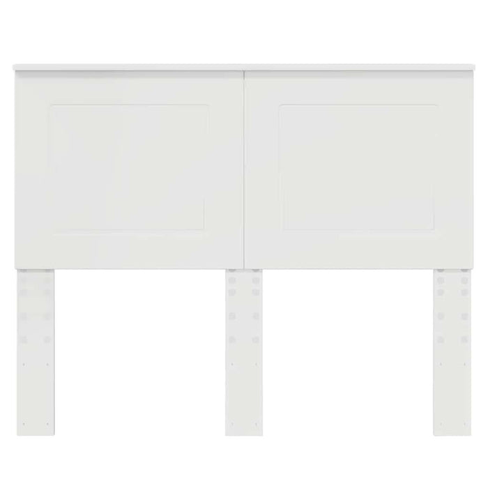 Tăblie cap cu headboard Alb lucios 135 cm Lemn compozit - WALTI WALTI