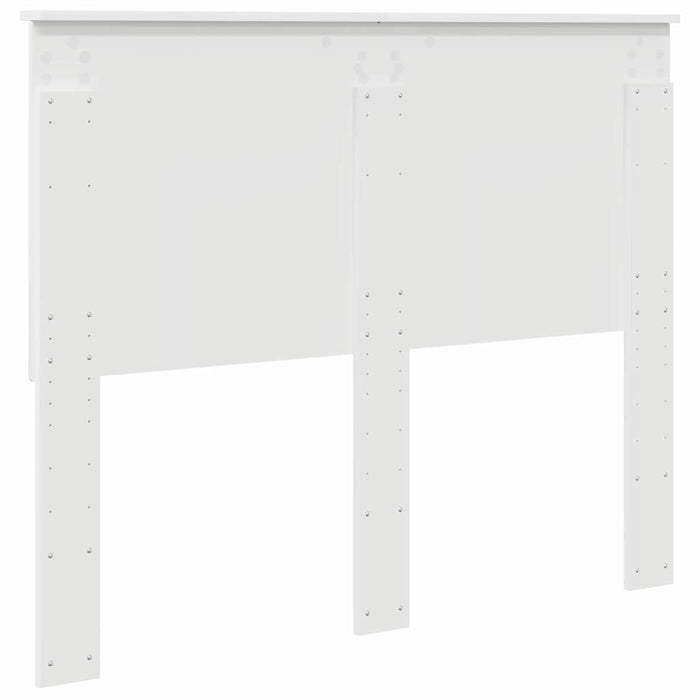 Tăblie cap cu headboard Alb 120 cm Lemn compozit - WALTI WALTI