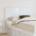 Tăblie cap cu headboard Alb lucios 120 cm Lemn compozit - WALTI WALTI