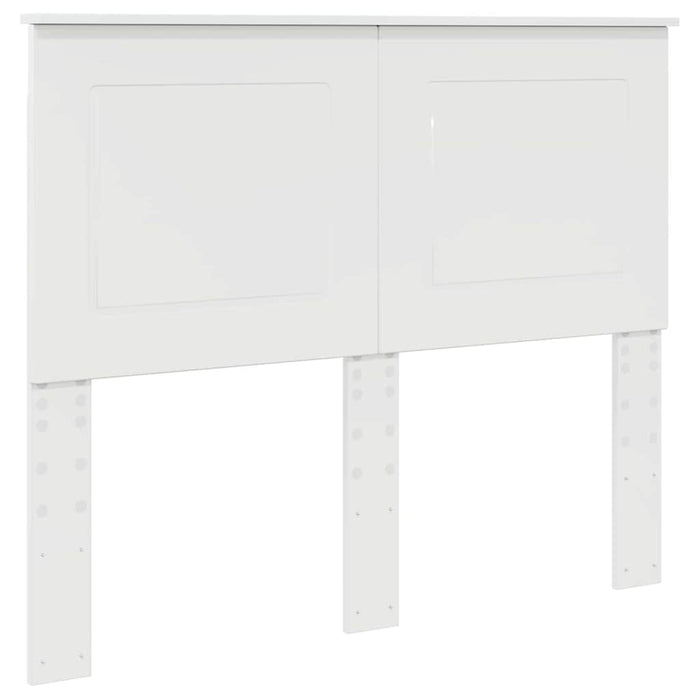 Tăblie cap cu headboard Alb lucios 120 cm Lemn compozit - WALTI WALTI