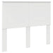 Tăblie cap cu headboard Alb lucios 120 cm Lemn compozit - WALTI WALTI
