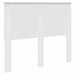 Tăblie cap cu headboard Alb lucios 120 cm Lemn compozit - WALTI WALTI