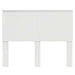 Tăblie cap cu headboard Alb lucios 120 cm Lemn compozit - WALTI WALTI