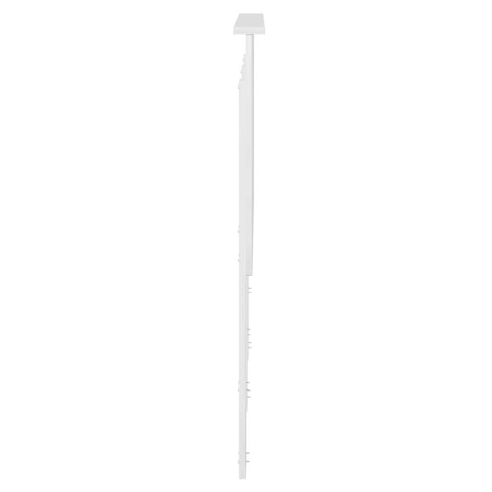 Tăblie cap cu headboard Alb lucios 120 cm Lemn compozit - WALTI WALTI