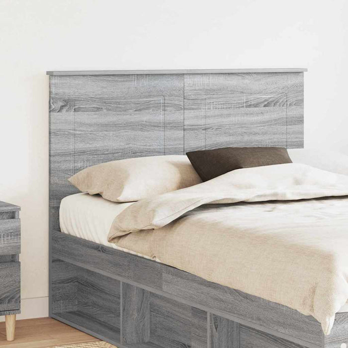 Tăblie cap cu headboard Gri Sonoma 120 cm Lemn compozit - WALTI WALTI