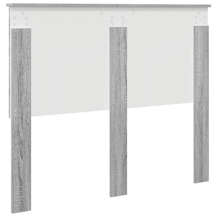 Tăblie cap cu headboard Gri Sonoma 120 cm Lemn compozit - WALTI WALTI