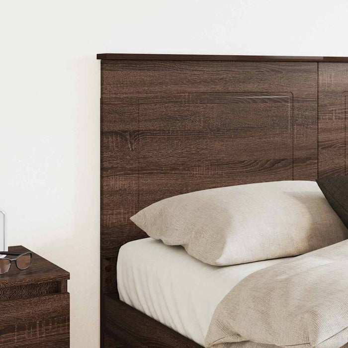 Tăblie cap cu headboard Stejar închis 120 cm Lemn compozit - WALTI WALTI