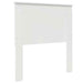 Tăblie cap cu headboard Alb 100 cm Lemn compozit - WALTI WALTI