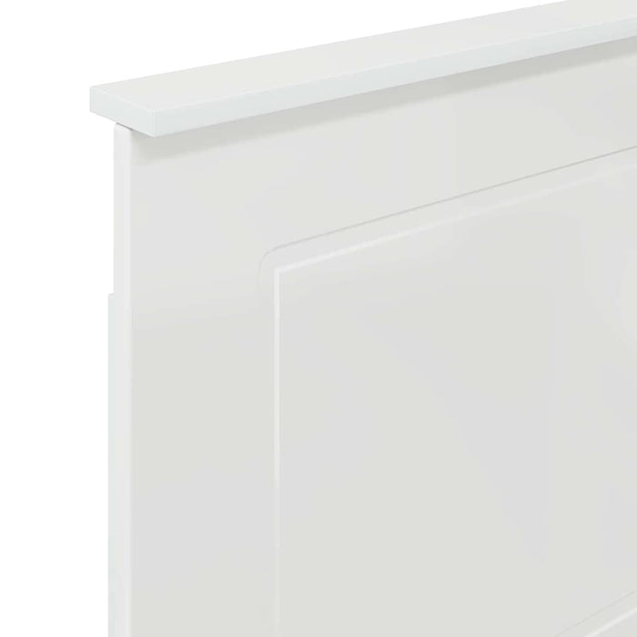 Tăblie cap cu headboard Alb lucios 100 cm Lemn compozit - WALTI WALTI