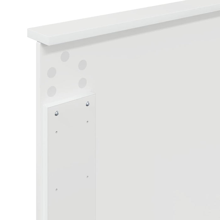 Tăblie cap cu headboard Alb lucios 100 cm Lemn compozit - WALTI WALTI