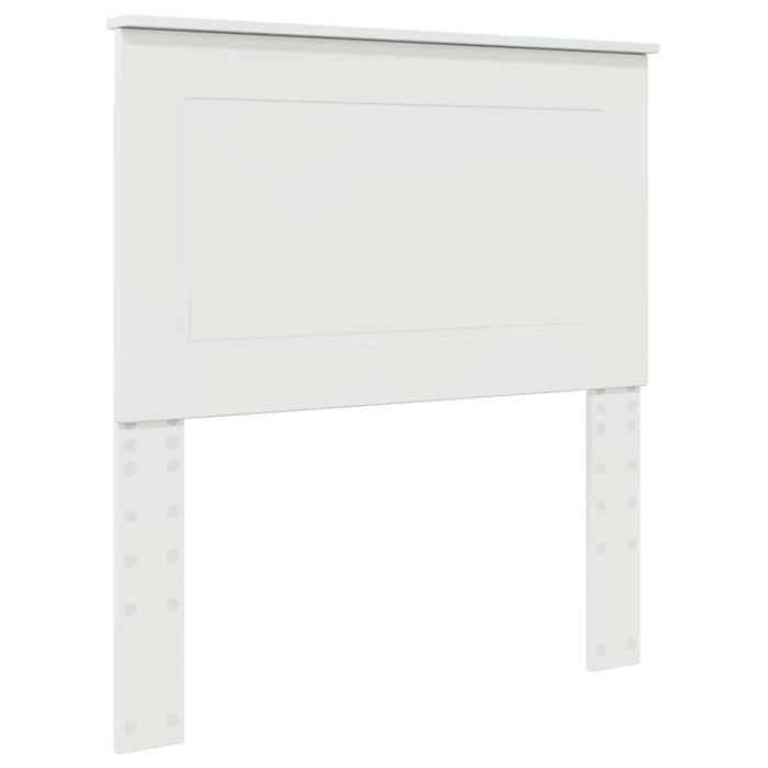 Tăblie cap cu headboard Alb lucios 100 cm Lemn compozit - WALTI WALTI