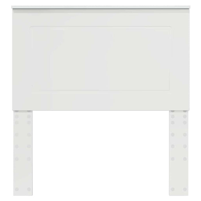 Tăblie cap cu headboard Alb lucios 100 cm Lemn compozit - WALTI WALTI