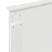 Tăblie cap cu headboard Alb lucios 90 cm Lemn compozit - WALTI WALTI