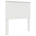 Tăblie cap cu headboard Alb lucios 90 cm Lemn compozit - WALTI WALTI