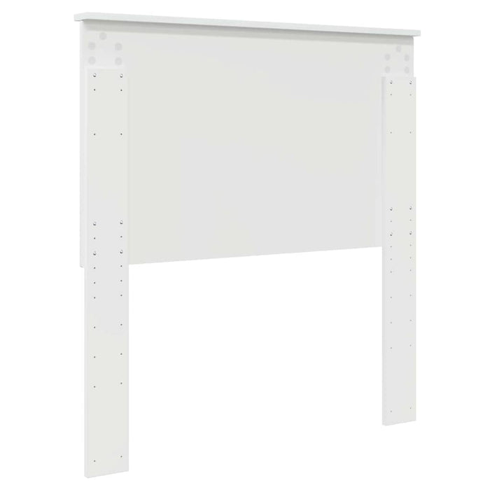 Tăblie cap cu headboard Alb lucios 90 cm Lemn compozit - WALTI WALTI