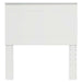 Tăblie cap cu headboard Alb lucios 90 cm Lemn compozit - WALTI WALTI