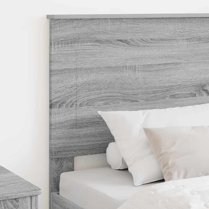 Tăblie cap cu headboard Gri Sonoma 90 cm Lemn compozit - WALTI WALTI