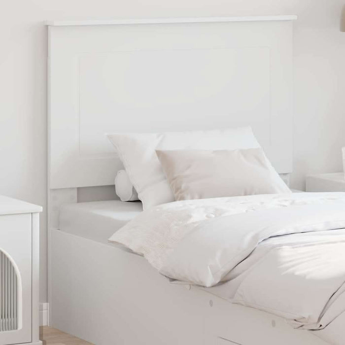 Tăblie cap cu headboard Alb 80 cm Lemn compozit - WALTI WALTI
