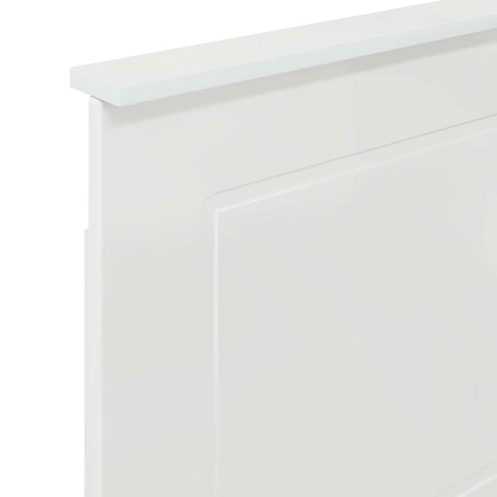 Tăblie cap cu headboard Alb lucios 80 cm Lemn compozit - WALTI WALTI