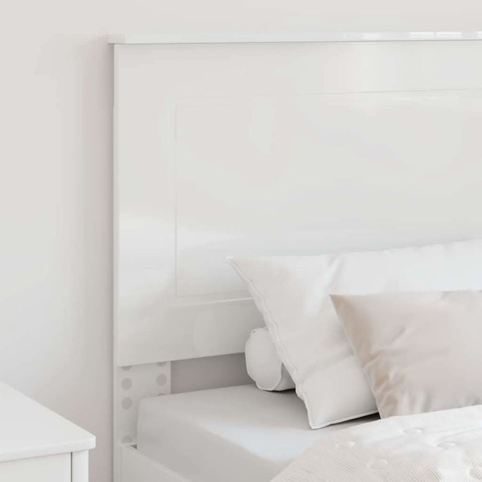 Tăblie cap cu headboard Alb lucios 80 cm Lemn compozit - WALTI WALTI