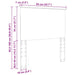 Tăblie cap cu headboard Stejar Artizanal 80 cm Lemn compozit - WALTI WALTI