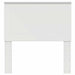 Tăblie cap cu headboard Alb 75 cm Lemn compozit - WALTI WALTI