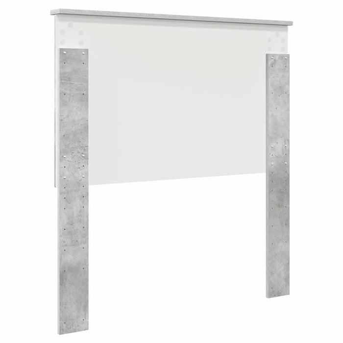Tăblie cap cu headboard Gri din beton 75 cm Lemn compozit - WALTI WALTI