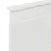 Tăblie cap cu headboard Alb lucios 75 cm Lemn compozit - WALTI WALTI
