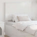 Tăblie cap cu headboard Alb lucios 75 cm Lemn compozit - WALTI WALTI