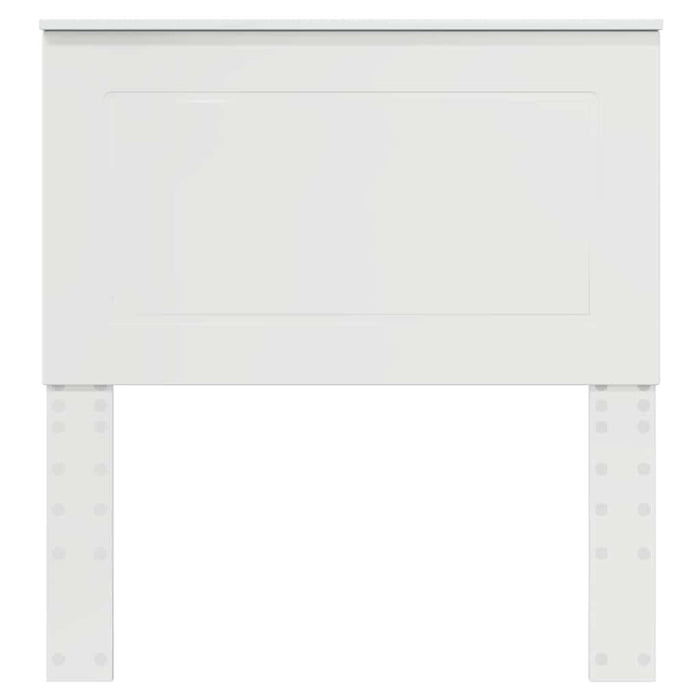 Tăblie cap cu headboard Alb lucios 75 cm Lemn compozit - WALTI WALTI