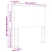 Tăblie cap cu headboard Stejar fumuriu 75 cm Lemn compozit - WALTI WALTI