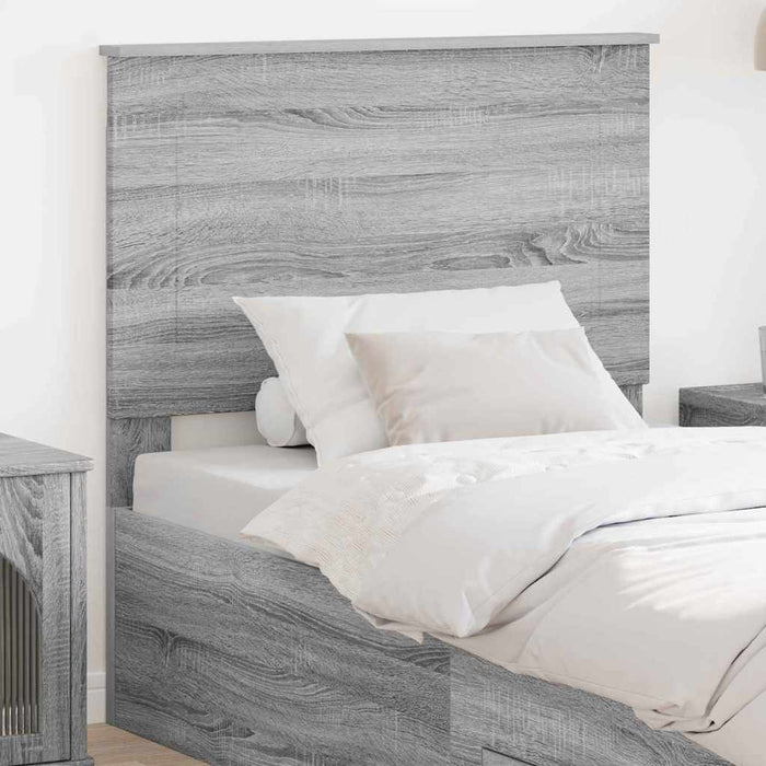 Tăblie cap cu headboard Gri Sonoma 75 cm Lemn compozit - WALTI WALTI
