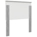 Tăblie cap cu headboard Gri Sonoma 75 cm Lemn compozit - WALTI WALTI