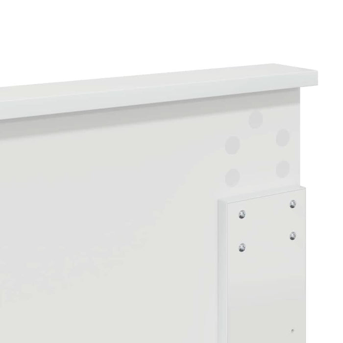 Tăblie cap cu headboard Alb 200 cm Lemn compozit - WALTI WALTI