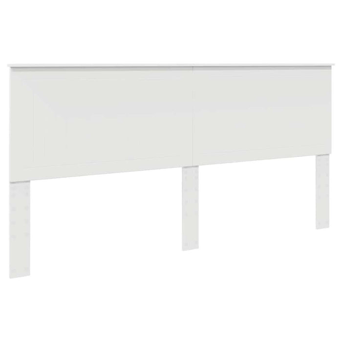 Tăblie cap cu headboard Alb 200 cm Lemn compozit - WALTI WALTI