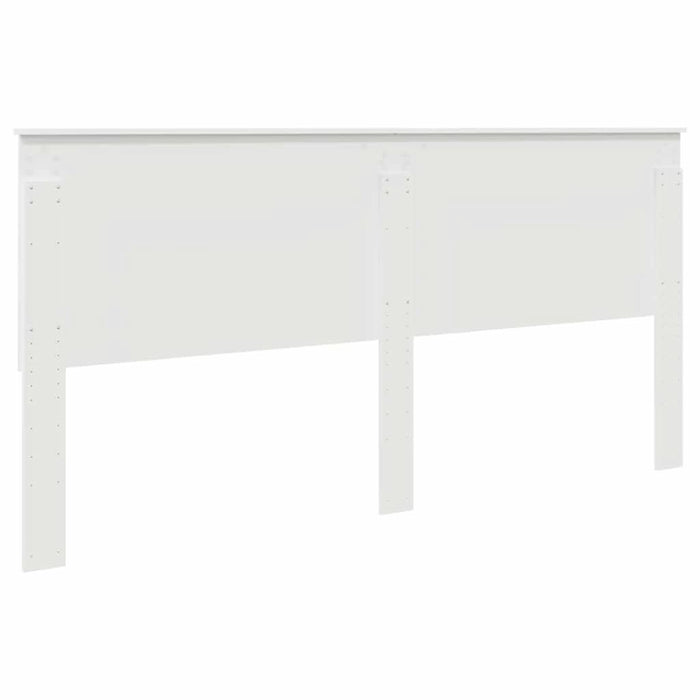 Tăblie cap cu headboard Alb 200 cm Lemn compozit - WALTI WALTI