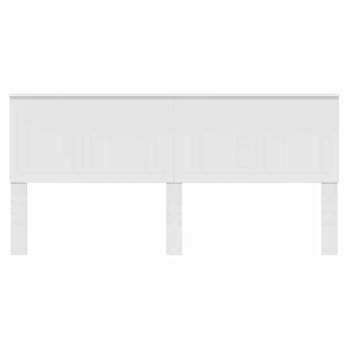 Tăblie cap cu headboard Alb 200 cm Lemn compozit - WALTI WALTI