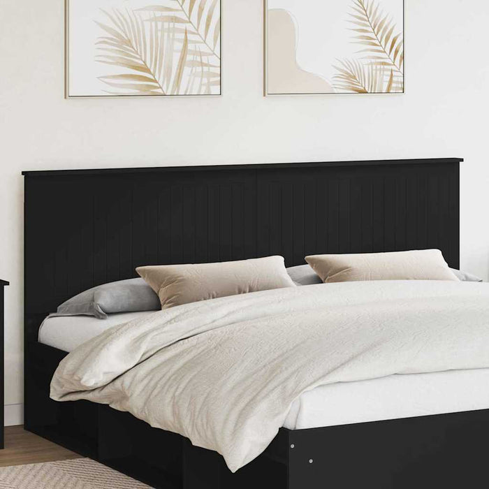Tăblie cap cu headboard Stejar Negru 200 cm Lemn compozit - WALTI WALTI