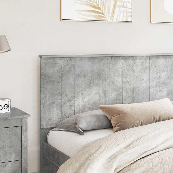Tăblie cap cu headboard Gri din beton 200 cm Lemn compozit - WALTI WALTI